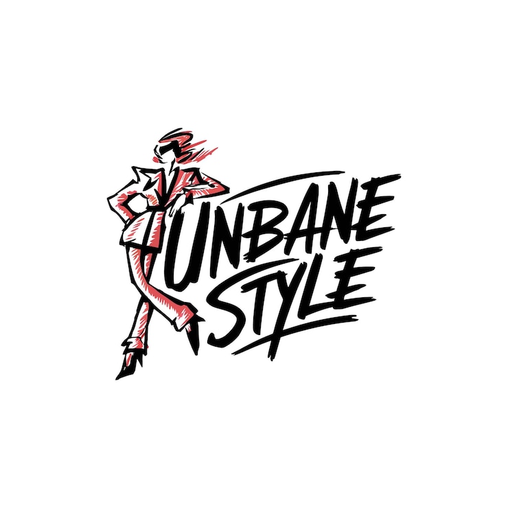 Vettore logo di moda a gradiente u piatto iniziale chiamato stile urbano