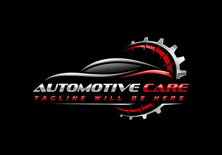 Vettore logo di riparazione auto logo di riparazione auto logo di garage per auto logo di servizio auto logo di ingegneria automobilistica