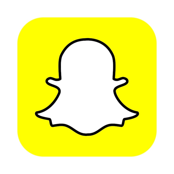 Vettore logo di snapchat