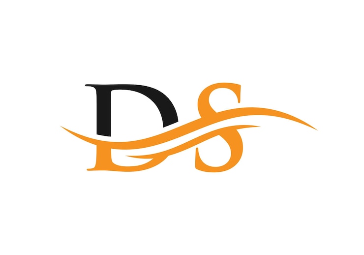 Vettore logo ds collegato per l'identità aziendale e aziendale creative letter ds logo vector con tendenza moderna