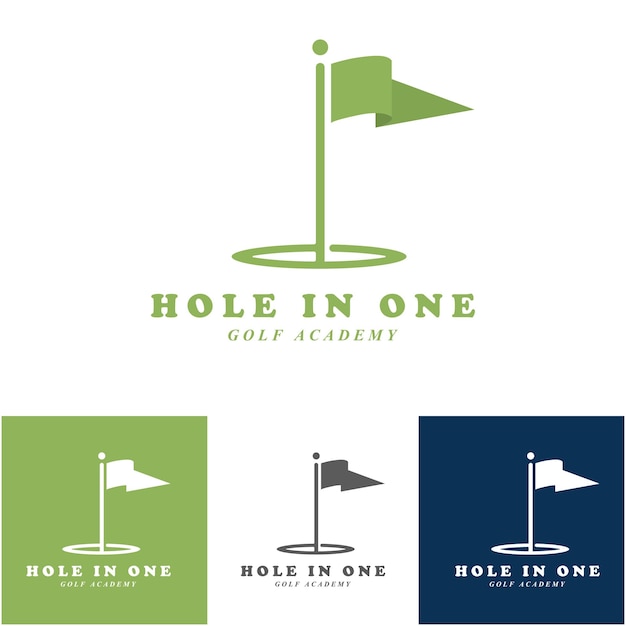 Logo e vettore di golf con modello di slogan