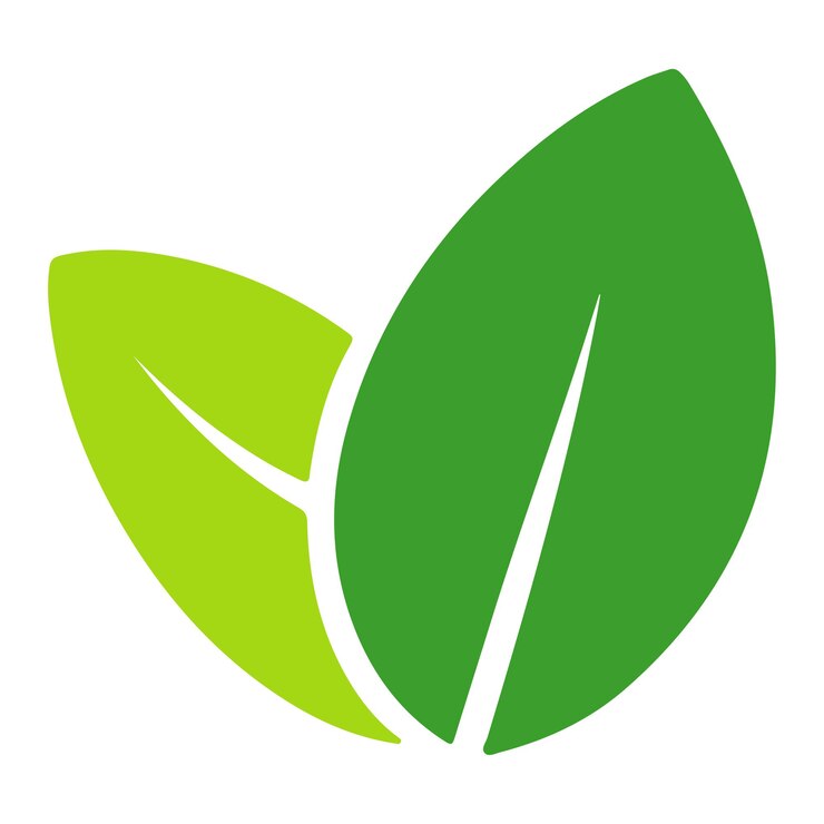 Logo ecologia delle foglie verdi vettore degli elementi naturali