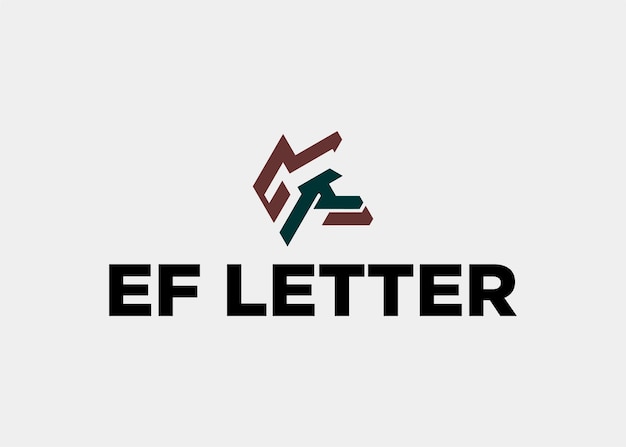 logo ef lettera nome della società