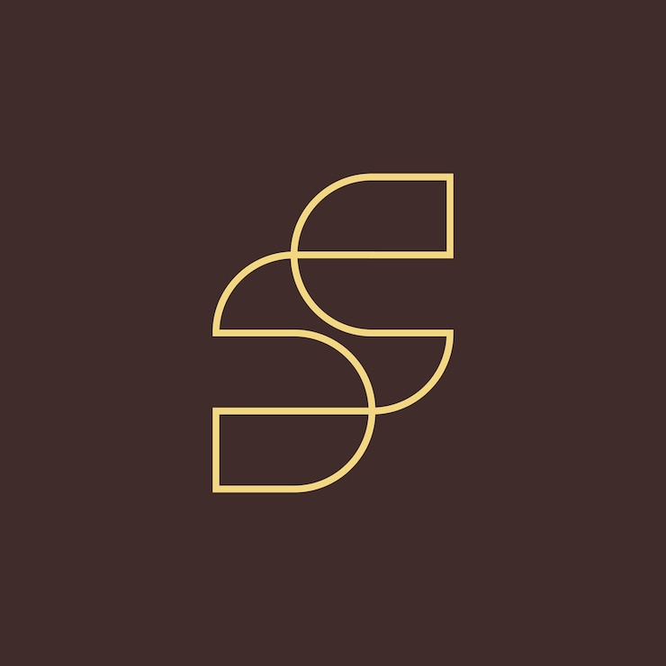 Vettore logo elegante con la lettera s