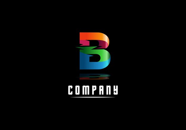 Logo Element Lettera B Modello di illustrazione vettoriale buono per qualsiasi settore