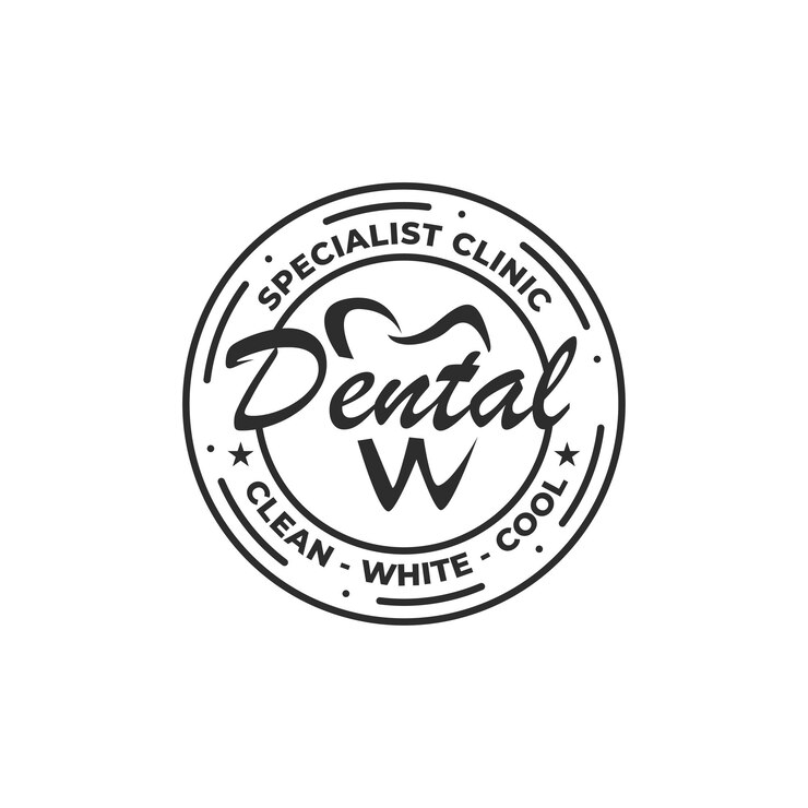 Logo emblema classico della clinica odontoiatrica