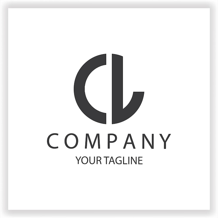Vettore logo il monogramma semplice e moderno cerchio colore nero modello di design vettoriale elegante premium eps 10