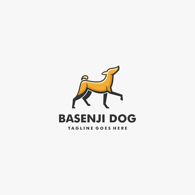 Logo Illustration Dog Pose