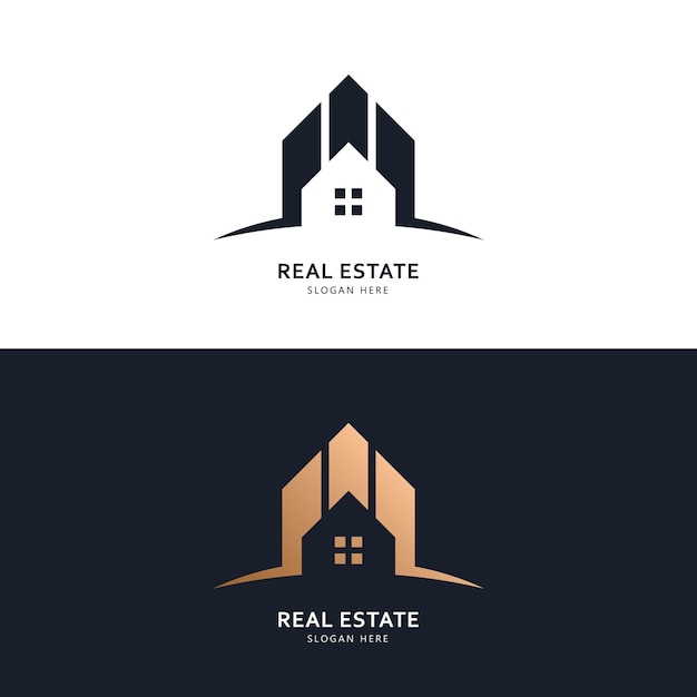Logo immobiliare e concetto di design dell'icona