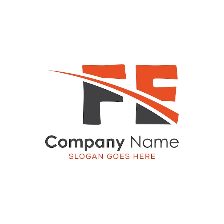 Vettore logo iniziale del monogramma con disegno in stile di lettera