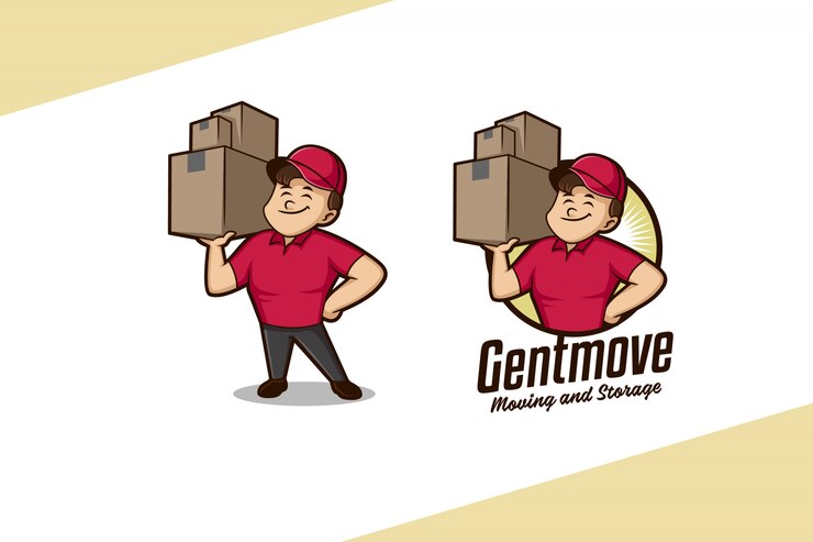 Logo mascotte Mover delicato
