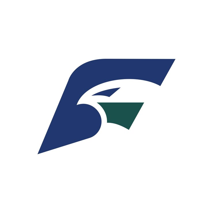Logo minimalistico moderno del falco