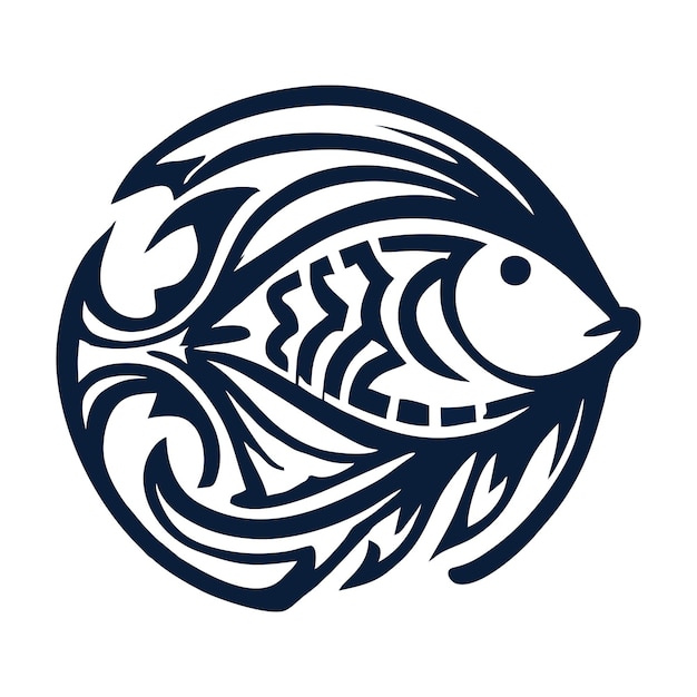 Logo monogramma pesce 5