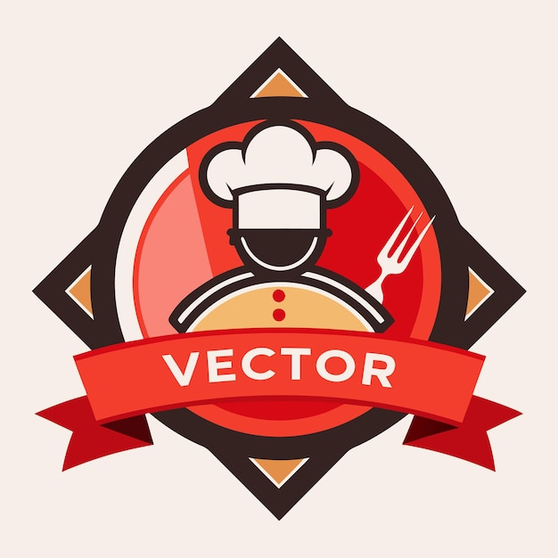 Logo per l'illustrazione vettoriale del ristorante