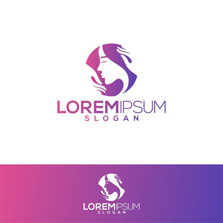 Logo per la cura della donna vettore