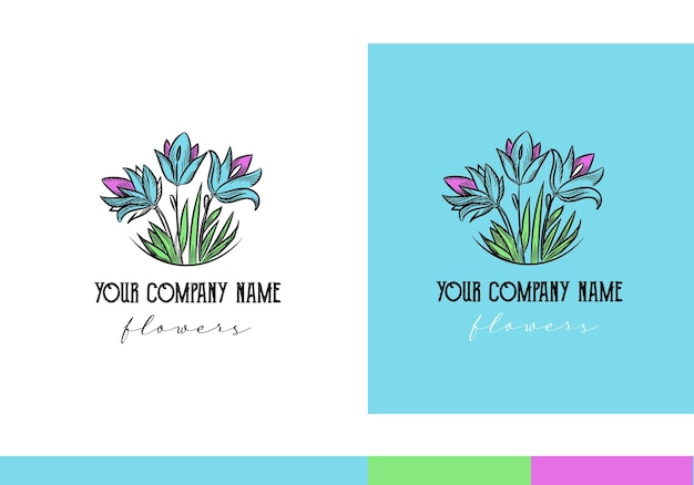 Logo per un marchio in stile vintage di un'azienda di fiori