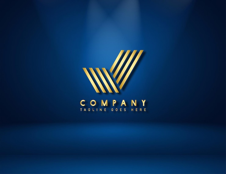 Vettore logo professionale effetto testo logo dorato dorato con illustrazione vettoriale di sfondo opaco