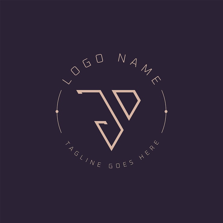 Vettore logo professionale jd moderno minimal jd lettera monogramma emblema per il marchio premium