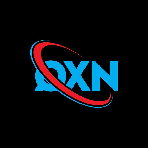 Logo QXN lettera QXN lettere logo design Iniziali logo QXN collegato con cerchio e maiuscolo logo monogramma QXN tipografia per il business tecnologico e marchio immobiliare