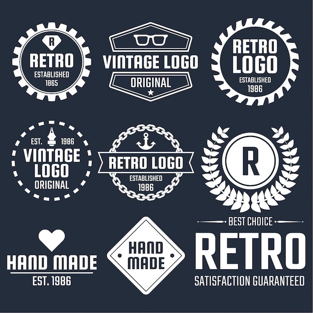 Logo retrò vintage per banner