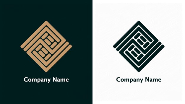 Logo rettangolare premium 2