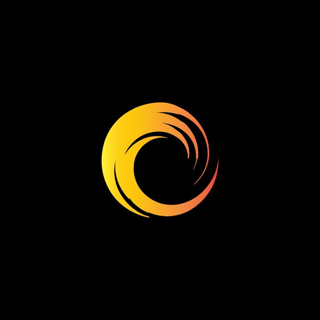 logo semplice circolare astratto moderno