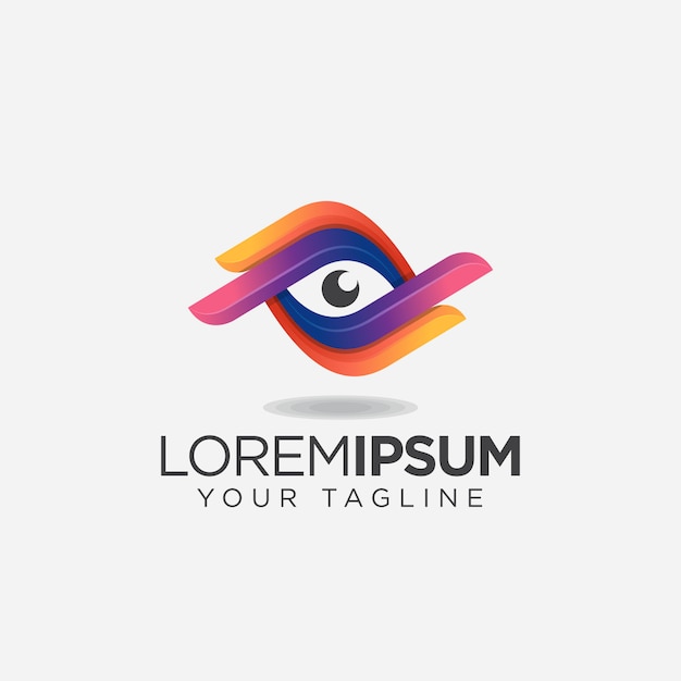 logo semplice occhio colorato