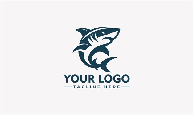 Logo Shark Illustrazione vettoriale modificabile Disegno audace e iconico Crea un'impressione duratura