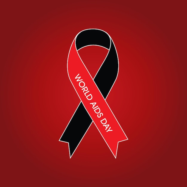 logo tipografico per la Giornata mondiale contro l'AIDS, l'HIV e un invito a porre fine all'epidemia di HIV