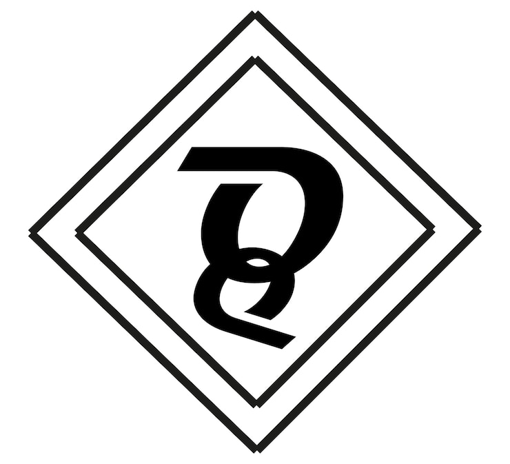 Vettore logo vettoriale abstraction art design figura simbolo e lettera o segno su uno sfondo bianco
