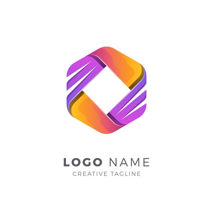 Logo vettoriale astratto esagono