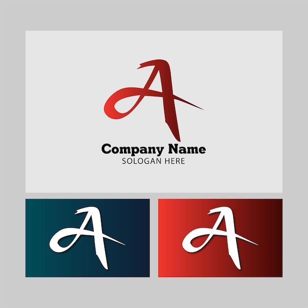 Logo vettoriale aziendale per l'identità del marchio vettoriale gratuito A Design.2023 Nuovo design