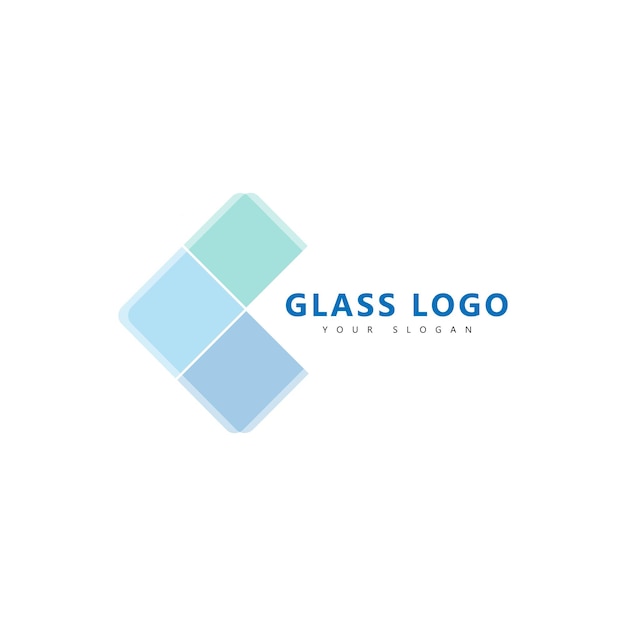 Logo vettoriale di vetro design creativo