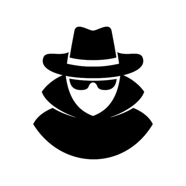 Logo vettoriale spia detective