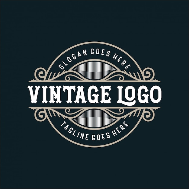 Logo vintage per cibo o ristorante