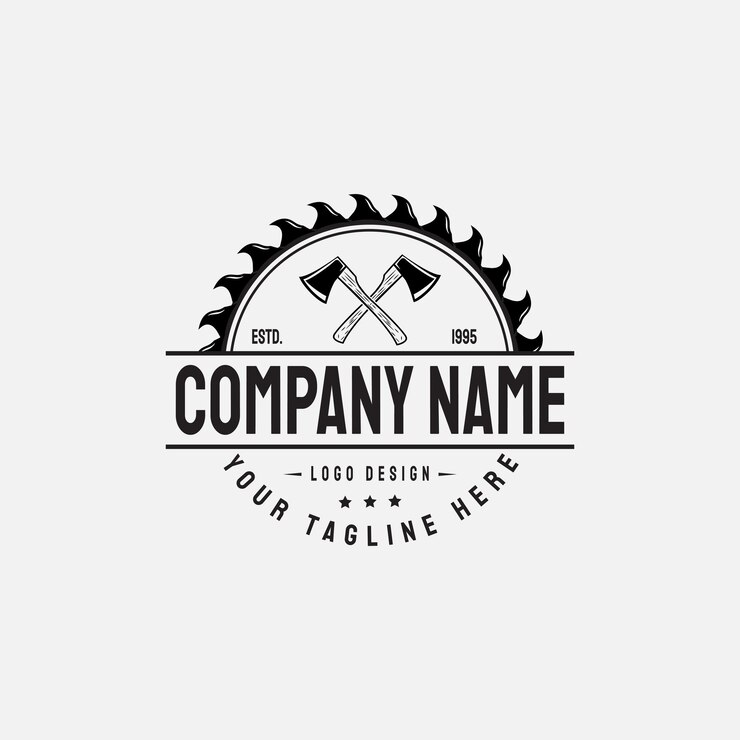 Logo vintage retrò da falegname
