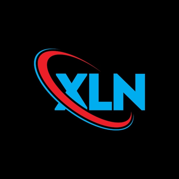 Logo XLN lettera XLN lettera logo design Iniziali logo XLN collegato con cerchio e maiuscolo monogramma logo tipografia XLN per il business tecnologico e marchio immobiliare