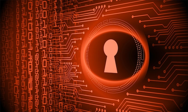 Lucchetto chiuso su sfondo digitale, sicurezza informatica