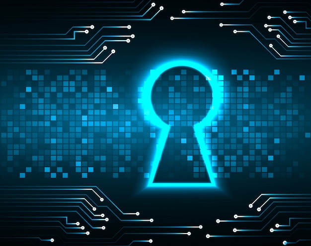 Lucchetto chiuso su sfondo digitale, sicurezza informatica