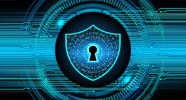Lucchetto chiuso su sfondo digitale, sicurezza informatica
