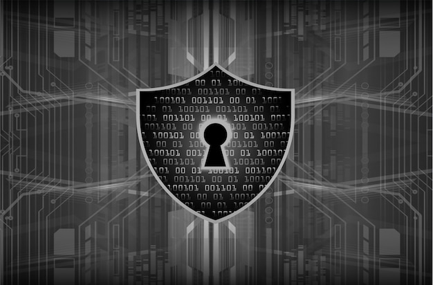 Lucchetto chiuso su sfondo digitale, sicurezza informatica