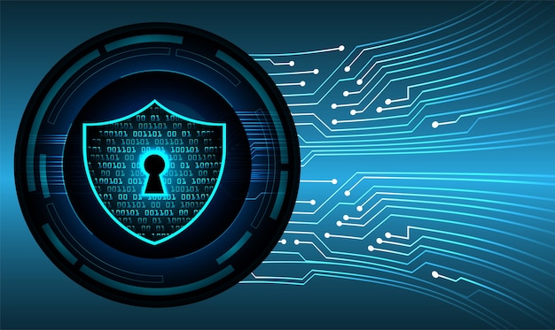 Lucchetto chiuso su sfondo digitale, sicurezza informatica