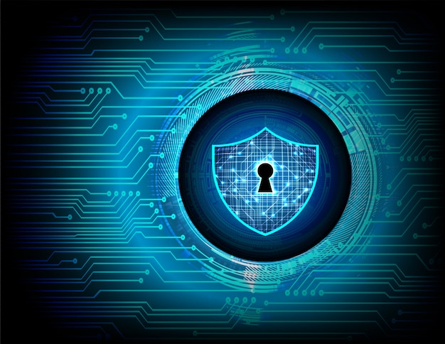 Lucchetto chiuso su sfondo digitale, sicurezza informatica