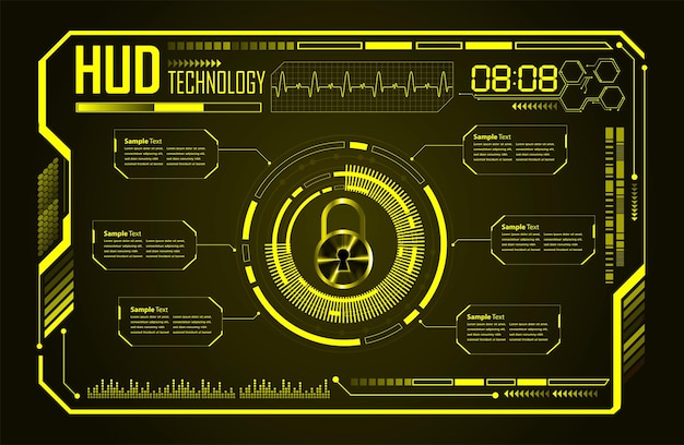 Lucchetto sulla sicurezza informatica di sfondo digitale