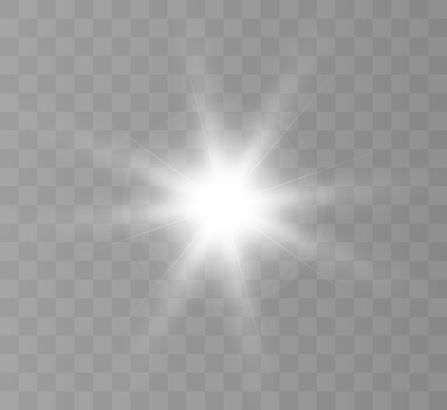Luce bianca bellissima. Bright Star, flash luminoso