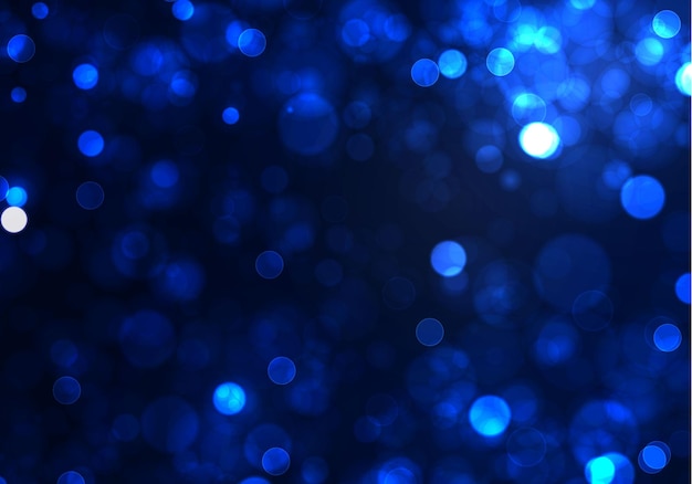 Luce blu sfocata del bokeh