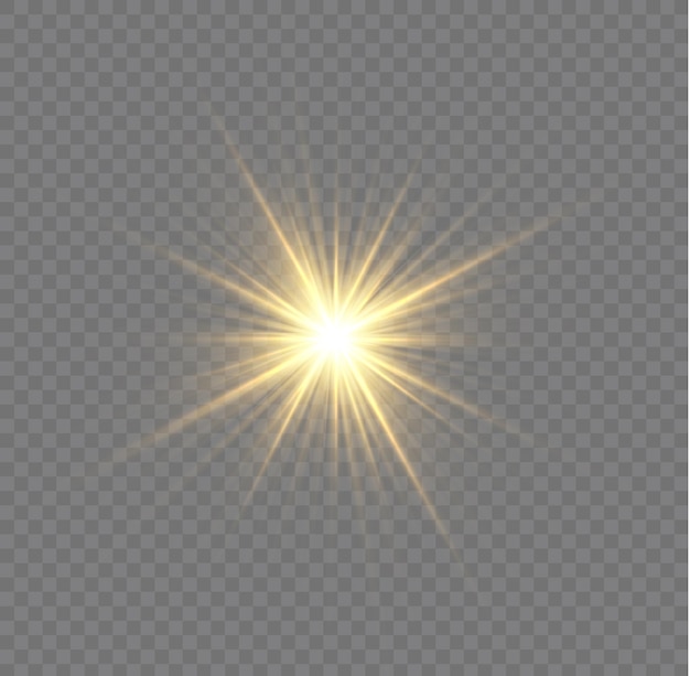 Luce solare con esplosione luminosa luce dei raggi solari