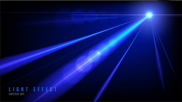 Luce splendente effetto nel vettore