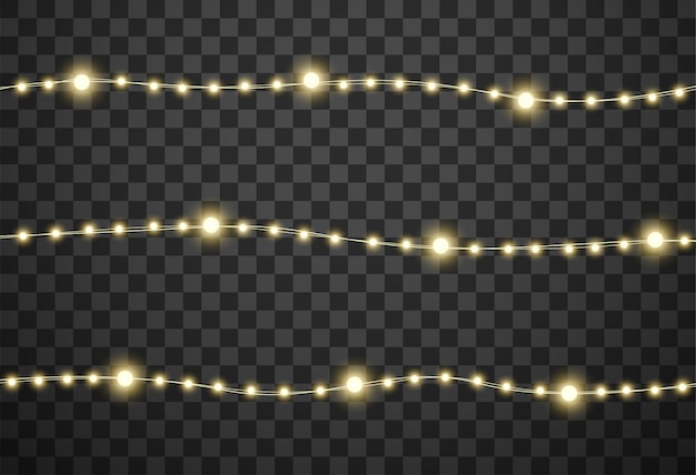 Luci di Natale isolate
