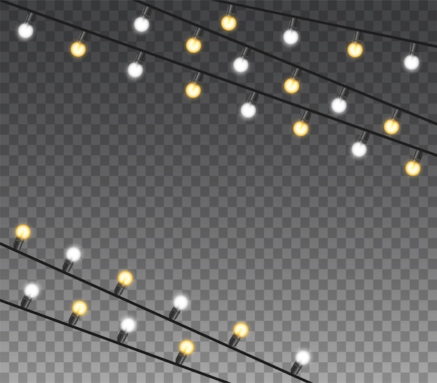 luci di natale isolate
